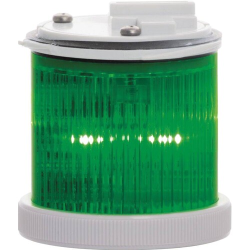 31504 Sirena Mini TWS LED blink/dauer grün, 24V, ACDC, IP65, grau Produktbild Front View L