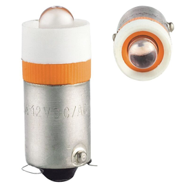 32712 Sirena LED S 12 V AC/DC, 16 mA, BA9s, orange widerstandsfest gegen Vibr Produktbild front M