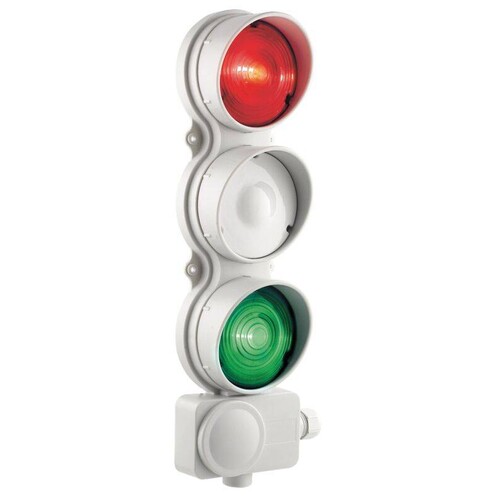 69435 Sirena Dauerlicht-Industrie-Ampel SMFR 9.2.LD16Q 240V AC/DC, rot/grün,IP55 Produktbild Front View L
