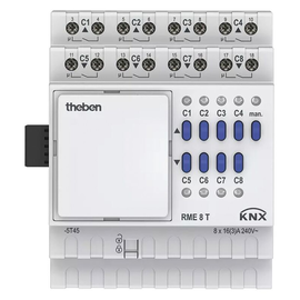 4930205 Theben KNX Mix2 Schalt- /Jalousieaktor 4/8-fach RME8T, Erweiter Produktbild front M