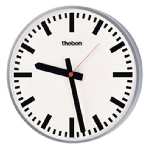 5009241 Theben EIB/KNX Nebenuhr, einseitige Wanduhr Produktbild Front View L