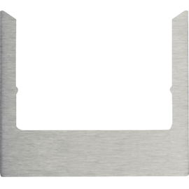 13193606 Berker Designrahmen eckig Edelstahl gebürstet Produktbild front M