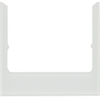 13196909 Berker Designrahmen eckig Glas, polarweiß Produktbild front S