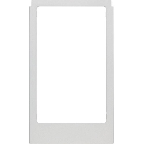 13206424 Berker Designrahmen eckig, große Ausführung alu matt, lackiert Produktbild Front View L