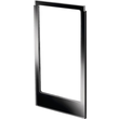 13206616 Berker Designrahmen eckig, große Ausführung Glas, schwarz Produktbild front S