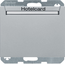 16417134 Berker Relais-Schalter mit Zentralstück für Hotelcard alu, matt Be Produktbild front M
