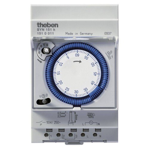 1510011 Theben TM 178H Schaltuhr analog 60-Minuten Programm Produktbild Front View L