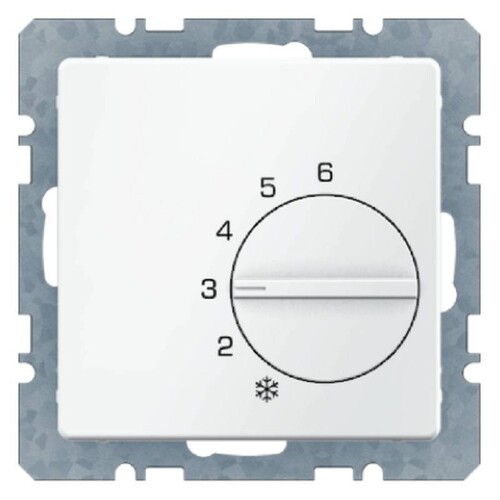 20266089 Berker Raumtemperraturregler inkl. Abdeckung Q1 Polarweiss -  Raumthermostat