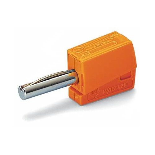 215-211 Wago Bananenstecker orange 4mm Produktbild