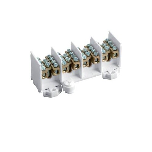 K28N Hager Hauptleitungsklemme 4-Pol 25 je Pol mit 4 Abgängen Produktbild Front View L