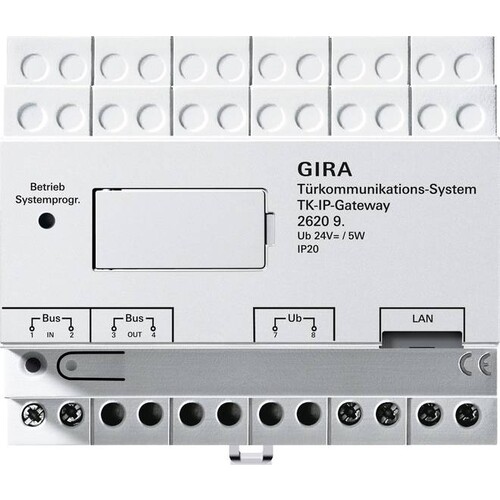262098 GIRA TKS-IP-Gateway 10 Lizenzen Türkommunikation Produktbild Front View L