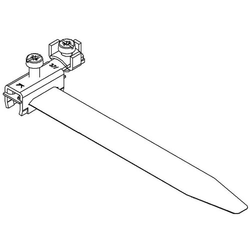 K37/4 KLEINHUIS Erdungsbandschelle 3/4 4 Zoll Produktbild Front View L