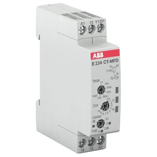 E234CT-MFD.12,1 ABB Multifunktionsrelais 1WE 230V Produktbild Front View L