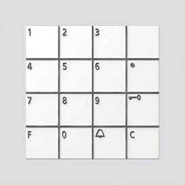 036516 SIEDLE Codeschloss Modul weiß COM 611-02W Produktbild