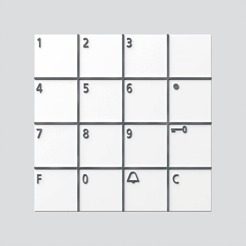 036516 SIEDLE Codeschloss Modul weiß COM 611-02W Produktbild