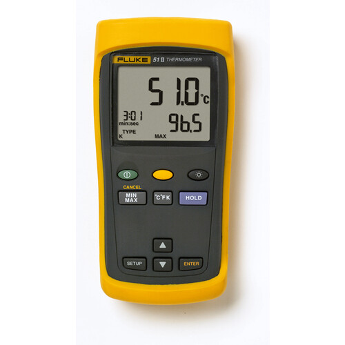 1281142 FLUKE Thermometer 51II Produktbild Front View L