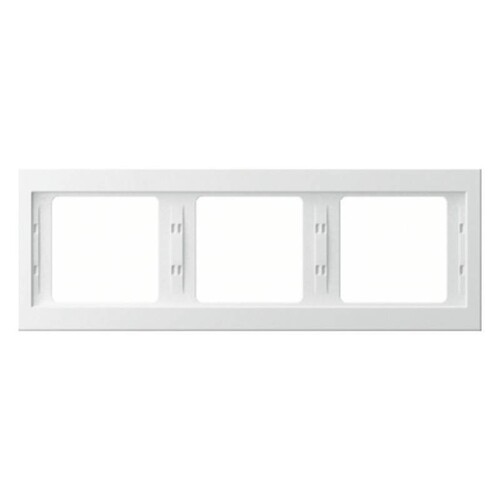 13737009 Berker Rahmen 3fach K1 waagrecht polarweiss Produktbild