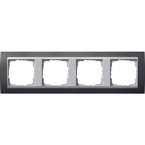 021481 Gira Abdeckrahmen 4-Fach für Alu Event anthrazit Produktbild