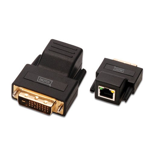 DS-54101 Digitus DVI Video Extender Cat5 bis 50m, 1920x1200 bei 60Hz Produktbild Front View L