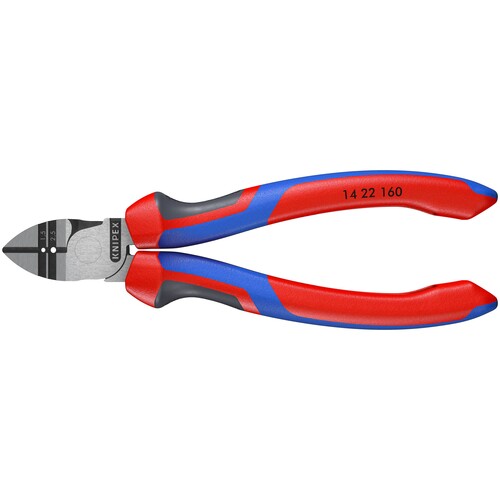 14 22 160 KNIPEX Abisolier- Seitenschneider 160MM Produktbild