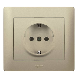 771462 Legrand Galea Life Schuko- Steckdose Titanium Produktbild