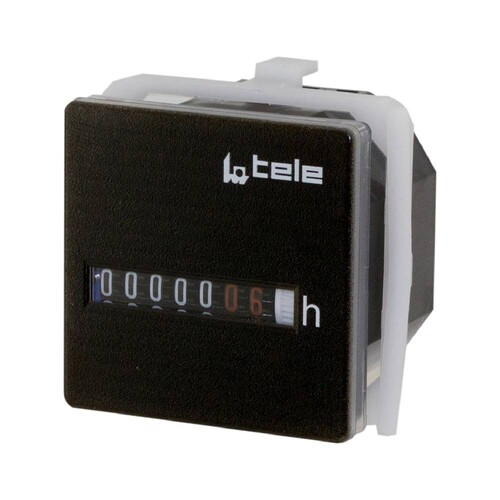 711040 Tele Haase TBW40.18 230VAC 50Hz Betriebsstundenzähler 48x48mm Produktbild Front View L