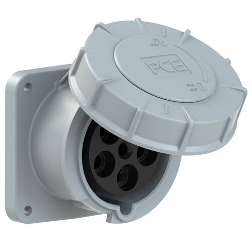 335-1 PCE Anbaudose ger. 63A 5p 1h IP67 SHARK Produktbild Front View L