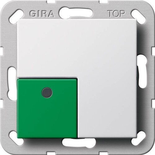 291103 GIRA Abstelltaster System 55 reinweiß Produktbild Front View L