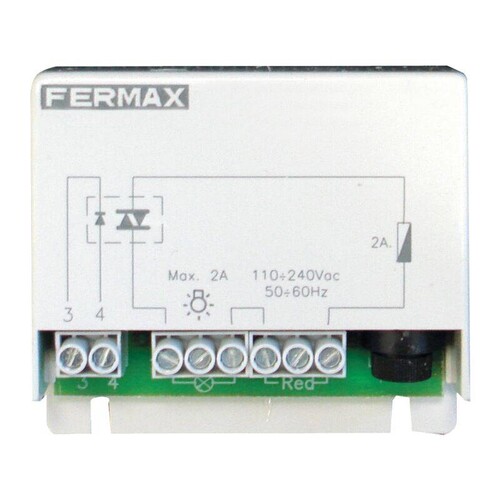 F2438 Fermax Anschaltrelais mit 230V Ausgangsspannung spez. für ADS-System Produktbild Front View L