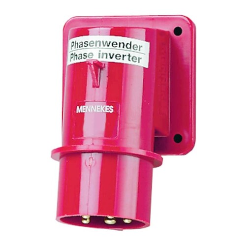 AM 330 MENNEKES Phasenwender Aufbau- gerätestecker 5x32A 6H IP44 400V Produktbild Front View L