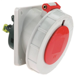 88202905 BALS Ando-SL WD 20 5x32 12854 Anbausteckdose IP67 Flansch 100x92mm Produktbild front M