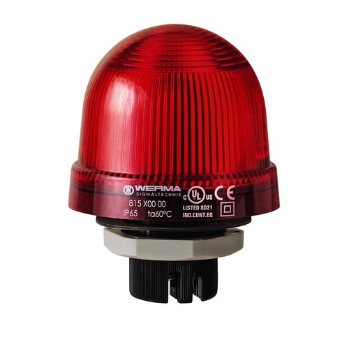 WE815 100 00 Werma Dauerleuchte EM 12-240V AC/DC Rot Produktbild