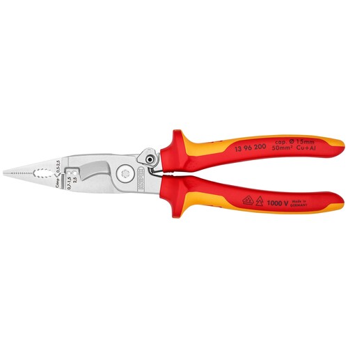 1396200 Knipex Elektro Inst.Zange 200mm 0,5-2,5# Produktbild