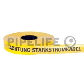 LWB2-LWL/250 Pipelife Leitungswarnband Achtung LWL-Kabel Gelb-Blau Rolle 250m Produktbild