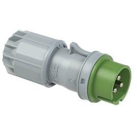 093-4v PCE CEE-Stecker 3x32A 3-polig grün 4h 24/42VAC 100-200Hz IP44 Twist Produktbild