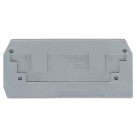 284-325 WAGO Abschlussplatte grau 10mm² 2-Leiter Produktbild