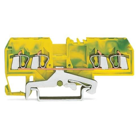 280-677 WAGO 4-Leiter Schutzleiterklemme 2,5mm² grün/gelb Produktbild