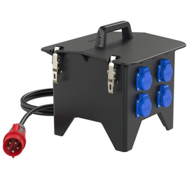 9475011 PCE Mobilverteiler BR Spitz MV 8xSSD ungesichert 2m 5G2,5 m.Stecker Produktbild front M