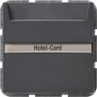 014028 GIRA Hotel Card Taster System 55 Anthrazit 10A 250VAC Produktbild