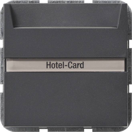 014028 GIRA Hotel Card Taster System 55 Anthrazit 10A 250VAC Produktbild