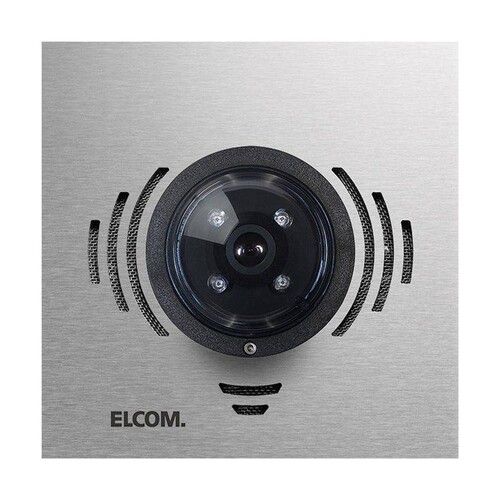 581.234.0 Elcom TCM-500 Kamera + Türlautsprecher Modesta Edelstahl Matt Produktbild Front View L