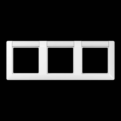 AS5830NAWW Jung Rahmen 3-fach m. Schriftfeld AS500 Alpinweiss Produktbild
