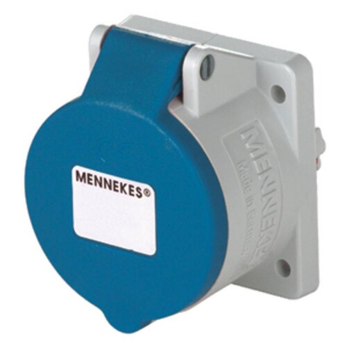 AM 1787 Mennekes CEE-Anbausteckdose TwinContact 32A 3p 230V 6h IP44 Produktbild Front View L