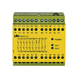 774709 Pilz PNOZ-X10 Sicherheitsrelais 24VDC 6N/o 4N/o 3 LED Produktbild