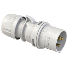 013-1 PC-ELECTRIC CEE-Stecker 3x16A 1H 110-130V weiss Produktbild