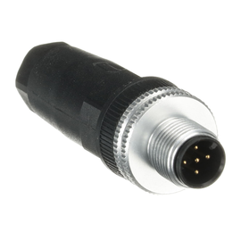 M12-C02 Jokab Safety Gerader M12 Stiftstecker 5-Polig Anschl. 2,5-6,5mm Produktbild front M