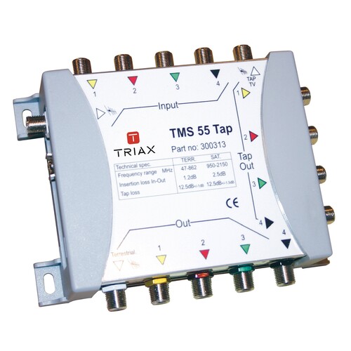 300313 Triax TMS 55-12 ABZWEIGER 5-FACH Produktbild Front View L