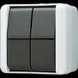 835W JUNG DOPPELTASTER 2S FR AP IP44 Produktbild