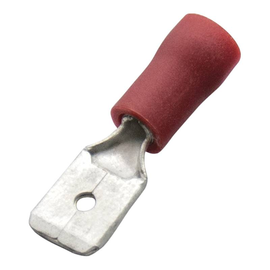 263422 HAUPA Flachstecker isoliert rot 0,5-1,0mm² 6,3x0,8mm Nylon isoliert Produktbild