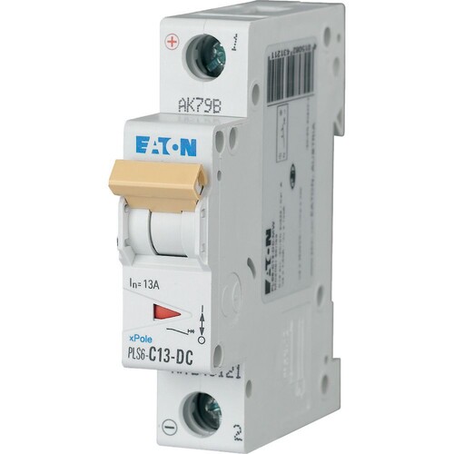 243121 EATON PLS6-C13-DC Leistungsschutz schalter 13A DC 1P L 1TE Produktbild Front View L